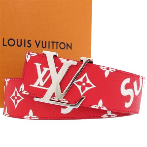 white lv supreme belt|supreme louis vuitton belt.